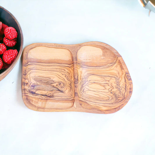 2 compartment Aperitif Plate